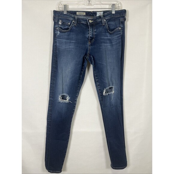AG Adriano Goldschmied Jeans The Legging Ankle Distressed - Picture 1 of 7